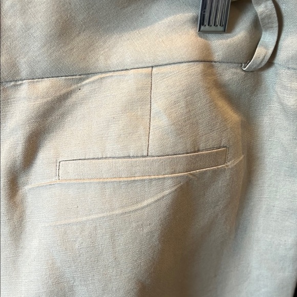 Banana Republic women's Light Tan linen blend straight leg pants size 10 - Picture 14 of 15